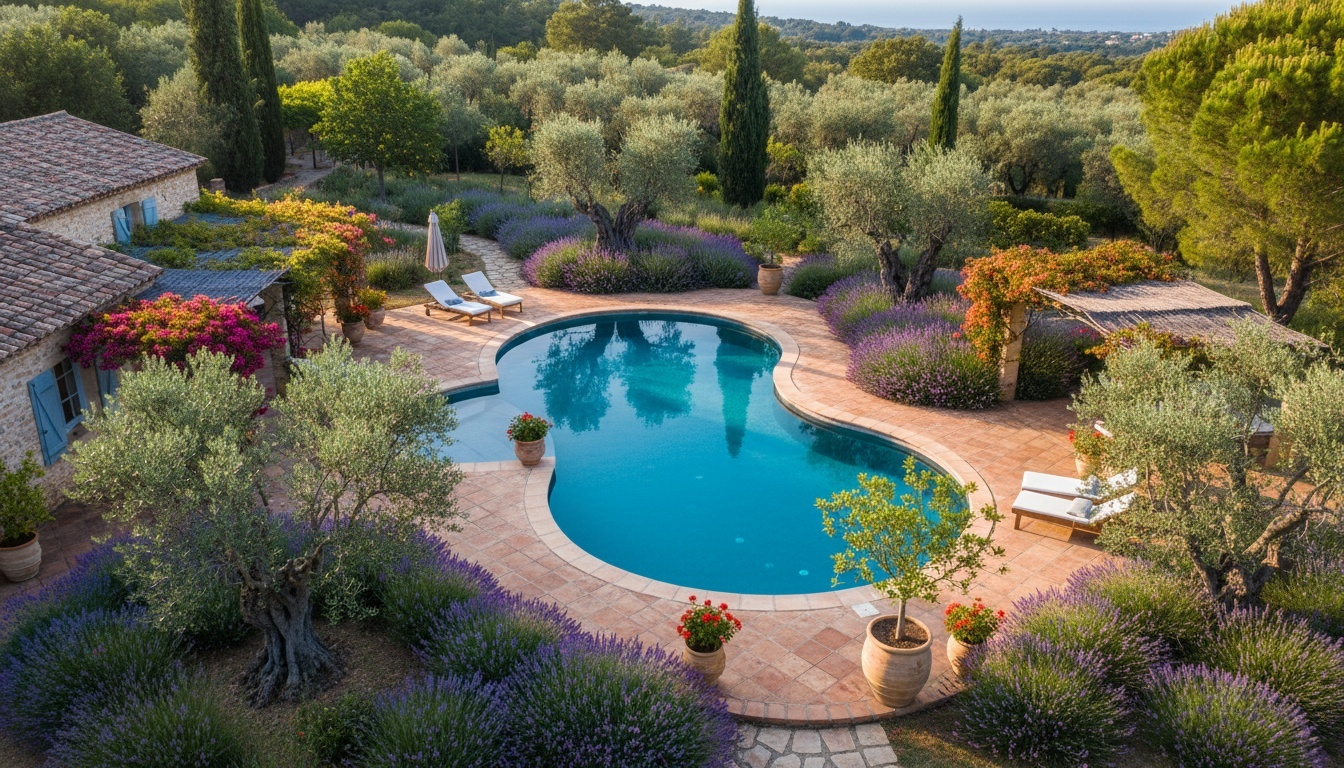 Piscine - vue aerienne